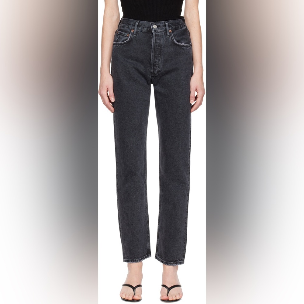 AGOLDE 90s Pinch Waist Jeans - Washed Black - Picture 2 of 8